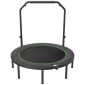 Μίνι πτυσσόμενο τραμπολίνο VEVOR, 52 ιντσών Fitness Rebounder, Μέγιστο φορτίο 450 λίβρες τραμπολίνο γυμναστικής, σταθερό και ήσυχο τραμπολίνο με ρυθμιζόμενη λαβή αφρού 4 επιπέδων, για ενήλικες σε εσωτερικούς χώρους/προπόνηση στον κήπο