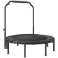 Μίνι πτυσσόμενο τραμπολίνο VEVOR, 52 ιντσών Fitness Rebounder, Μέγιστο φορτίο 450 λίβρες τραμπολίνο γυμναστικής, σταθερό και ήσυχο τραμπολίνο με ρυθμιζόμενη λαβή αφρού 4 επιπέδων, για ενήλικες σε εσωτερικούς χώρους/προπόνηση στον κήπο