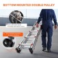 VEVOR Telescoping Ladder A Frame, 17 FT Compact Extension Ladder από αλουμίνιο, πολλαπλών λειτουργιών φορητή πτυσσόμενη σκάλα RV, τηλεσκοπική σκάλα για σκάλες εργασίας για το σπίτι Εσωτερική οροφή εξωτερικού χώρου, φορτίο 330 lb
