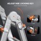 VEVOR Telescoping Ladder A Frame, 13 FT Compact Extension Ladder από αλουμίνιο, πολλαπλών λειτουργιών φορητή πτυσσόμενη σκάλα RV, τηλεσκοπική σκάλα για σκάλες εργασίας για το σπίτι Εσωτερική οροφή εξωτερικού χώρου, φορτίο 330 lb