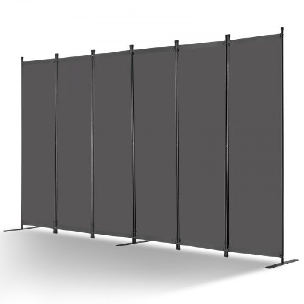 VEVOR Room Divider, 6 Panels Room Divider, Πτυσσόμενη οθόνη Privacy και φορητό διαχωριστικό για διαχωρισμό δωματίων, χωρίσματα ανεξάρτητων δωματίων για γραφείο, υπνοδωμάτιο, μελέτη, γκρι