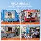 VEVOR Concession Window for Food Truck, Παράθυρο Service 48"x36" από κράμα αλουμινίου, Παράθυρο σερβιρίσματος έως 85 μοιρών με 4 συρόμενα παράθυρα & τέντα πόρτα & σύρσιμο γάντζο, για Food Truck Concession Trailer