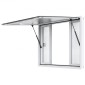 VEVOR Concession Window for Food Truck, Παράθυρο Service 48"x36" από κράμα αλουμινίου, Παράθυρο σερβιρίσματος έως 85 μοιρών με 4 συρόμενα παράθυρα & τέντα πόρτα & σύρσιμο γάντζο, για Food Truck Concession Trailer