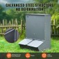 VEVOR Hog Feeder, 3,7 Bushel Capacity, Double Door Pig Feeder, Heavy Duty Steel Feeder Piglets, Multipurpose Trough Creep Feeder, Outdoor Livestock Feeder Farm αξεσουάρ για τάισμα έως και 8 γουρουνιών