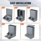 VEVOR Hog Feeder, 3,7 Bushel Capacity, Double Door Pig Feeder, Heavy Duty Steel Feeder Piglets, Multipurpose Trough Creep Feeder, Outdoor Livestock Feeder Farm αξεσουάρ για τάισμα έως και 8 γουρουνιών