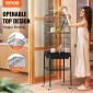 VEVOR Large Bird Cage, 62 in, Open Top Κλουβί Parakeet με Rolling Stand, Steel Bird Flight Cage με αφαιρούμενο δίσκο, Budgie Birdcage με 4 Perches, Parrot Cage for Lovebirds Cockatiels Pet Toy