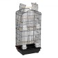 VEVOR Large Bird Cage, 62 in, Open Top Κλουβί Parakeet με Rolling Stand, Steel Bird Flight Cage με αφαιρούμενο δίσκο, Budgie Birdcage με 4 Perches, Parrot Cage for Lovebirds Cockatiels Pet Toy