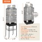 VEVOR Large Bird Cage, 62 in, Open Top Κλουβί Parakeet με Rolling Stand, Steel Bird Flight Cage με αφαιρούμενο δίσκο, Budgie Birdcage με 4 Perches, Parrot Cage for Lovebirds Cockatiels Pet Toy