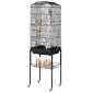 VEVOR Large Bird Cage, 62 in, Open Top Κλουβί Parakeet με Rolling Stand, Steel Bird Flight Cage με αφαιρούμενο δίσκο, Budgie Birdcage με 4 Perches, Parrot Cage for Lovebirds Cockatiels Pet Toy