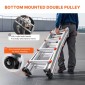 VEVOR Telescoping Ladder A Frame, 15,5 FT Compact Extension Ladder από αλουμίνιο, φορητή πτυσσόμενη σκάλα RV πολλαπλών λειτουργιών, τηλεσκοπική σκάλα για σκάλες εργασίας για το σπίτι Εσωτερική οροφή εξωτερικού χώρου, φορτίο 330 lb
