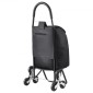 VEVOR Stair Climber Trolley Dolly, 36L αναδιπλούμενο καλάθι αγορών, καροτσάκι παντοπωλείου Trolley Laundry Stair Climbing Handcart with 6 Wheels & Oxford υφασμάτινη τσάντα, αναδιπλούμενο καλάθι για ψώνια παντοπωλείο, μαύρο