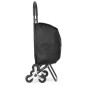 VEVOR Stair Climber Trolley Dolly, 36L αναδιπλούμενο καλάθι αγορών, καροτσάκι παντοπωλείου Trolley Laundry Stair Climbing Handcart with 6 Wheels & Oxford υφασμάτινη τσάντα, αναδιπλούμενο καλάθι για ψώνια παντοπωλείο, μαύρο