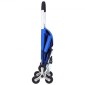 VEVOR Stair Climber Trolley Dolly, 36L αναδιπλούμενο καλάθι αγορών, καροτσάκι παντοπωλείου Τρόλεϊ πλυντήριο σκαλοπατιών χειροκίνητο καροτσάκι με 6 ρόδες & υφασμάτινη τσάντα Oxford, αναδιπλούμενο καρότσι για ψώνια Παντοπωλείο Πλυντήριο ρούχων