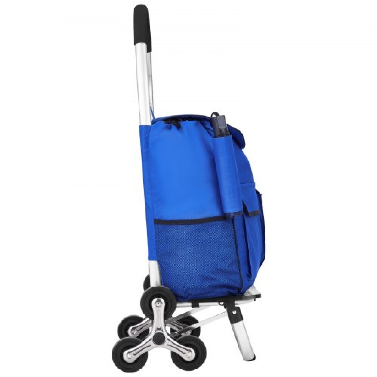 VEVOR Stair Climber Trolley Dolly, 36L αναδιπλούμενο καλάθι αγορών, καροτσάκι παντοπωλείου Τρόλεϊ πλυντήριο σκαλοπατιών χειροκίνητο καροτσάκι με 6 ρόδες & υφασμάτινη τσάντα Oxford, αναδιπλούμενο καρότσι για ψώνια Παντοπωλείο Πλυντήριο ρούχων
