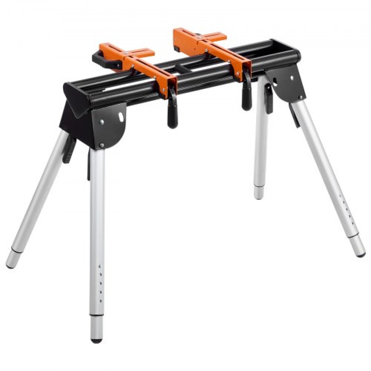 Βάση Miter Saw VEVOR, Πτυσσόμενη βάση από χάλυβα χωρητικότητας 330lbs για Mitre Saw με μονοκόμματους βραχίονες στήριξης, ρυθμιζόμενο ύψος 29,1"-32,9", φορητή, συμπαγής και πτυσσόμενη βάση φαλτσοπρίονο