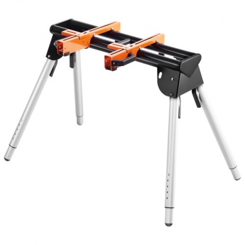 Βάση Miter Saw VEVOR, Πτυσσόμενη βάση από χάλυβα χωρητικότητας 330lbs για Mitre Saw με μονοκόμματους βραχίονες στήριξης, ρυθμιζόμενο ύψος 29,1"-32,9", φορητή, συμπαγής και πτυσσόμενη βάση φαλτσοπρίονο