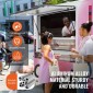 VEVOR Concession Window for Food Truck, 48"x36" κράμα αλουμινίου Food Truck Παράθυρο σέρβις, Έως 85 μοιρών Stand παράθυρο σερβιρίσματος με τέντα πόρτα & σύρσιμο γάντζο, για Food Trucks Concession Trailers