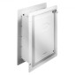 Πόρτα κατοικίδιων VEVOR, 12,28" x 17,13" μεταλλικό σκελετό με κλειδαριά και σύστημα 3 πτερυγίων αδιάβροχη πόρτα σκυλιών, εύκολη εγκατάσταση σε εσωτερικούς ή εξωτερικούς τοίχους, Πόρτα κατοικίδιων κατάλληλη για γατάκια σκυλάκια γάτας (Λευκό-Μεσαί