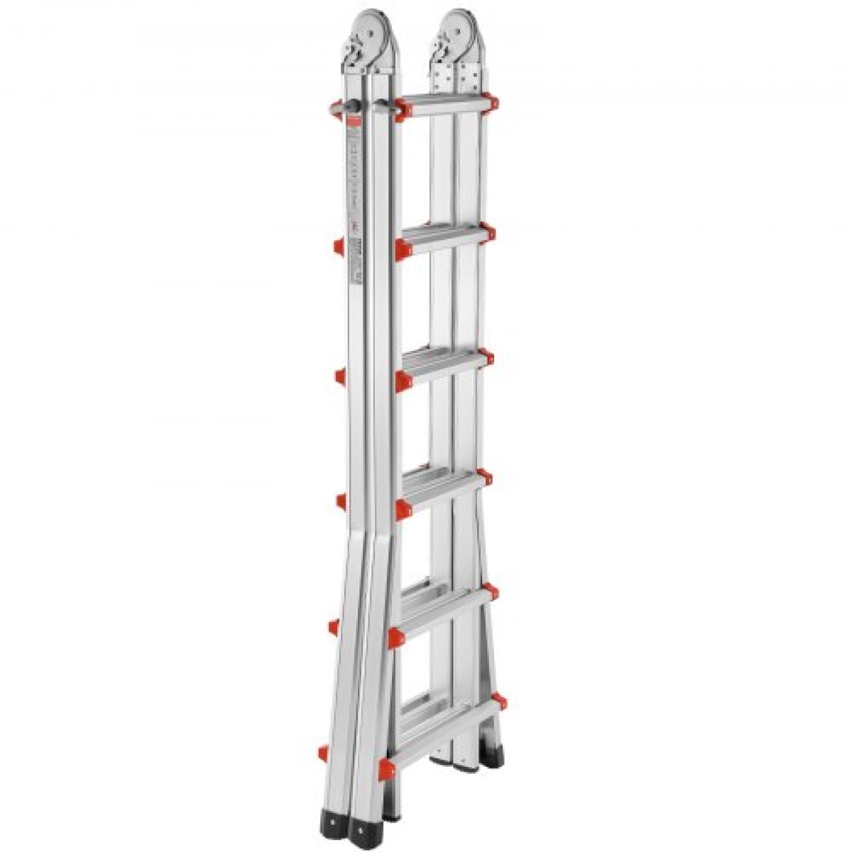 VEVOR Telescoping Ladder A Frame, 20,5 FT Compact Extension Ladder από αλουμίνιο, πολλαπλών λειτουργιών φορητή πτυσσόμενη σκάλα RV, τηλεσκοπική σκάλα για σκάλες εργασίας για το σπίτι Εσωτερική οροφή εξωτερικού χώρου, φορτίο 330lb