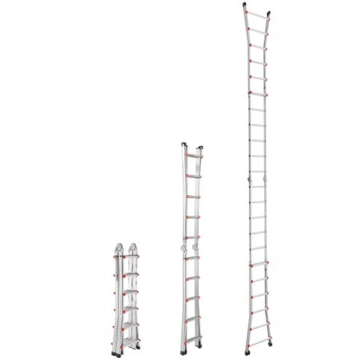 VEVOR Telescoping Ladder A Frame, 20,5 FT Compact Extension Ladder από αλουμίνιο, πολλαπλών λειτουργιών φορητή πτυσσόμενη σκάλα RV, τηλεσκοπική σκάλα για σκάλες εργασίας για το σπίτι Εσωτερική οροφή εξωτερικού χώρου, φορτίο 330lb