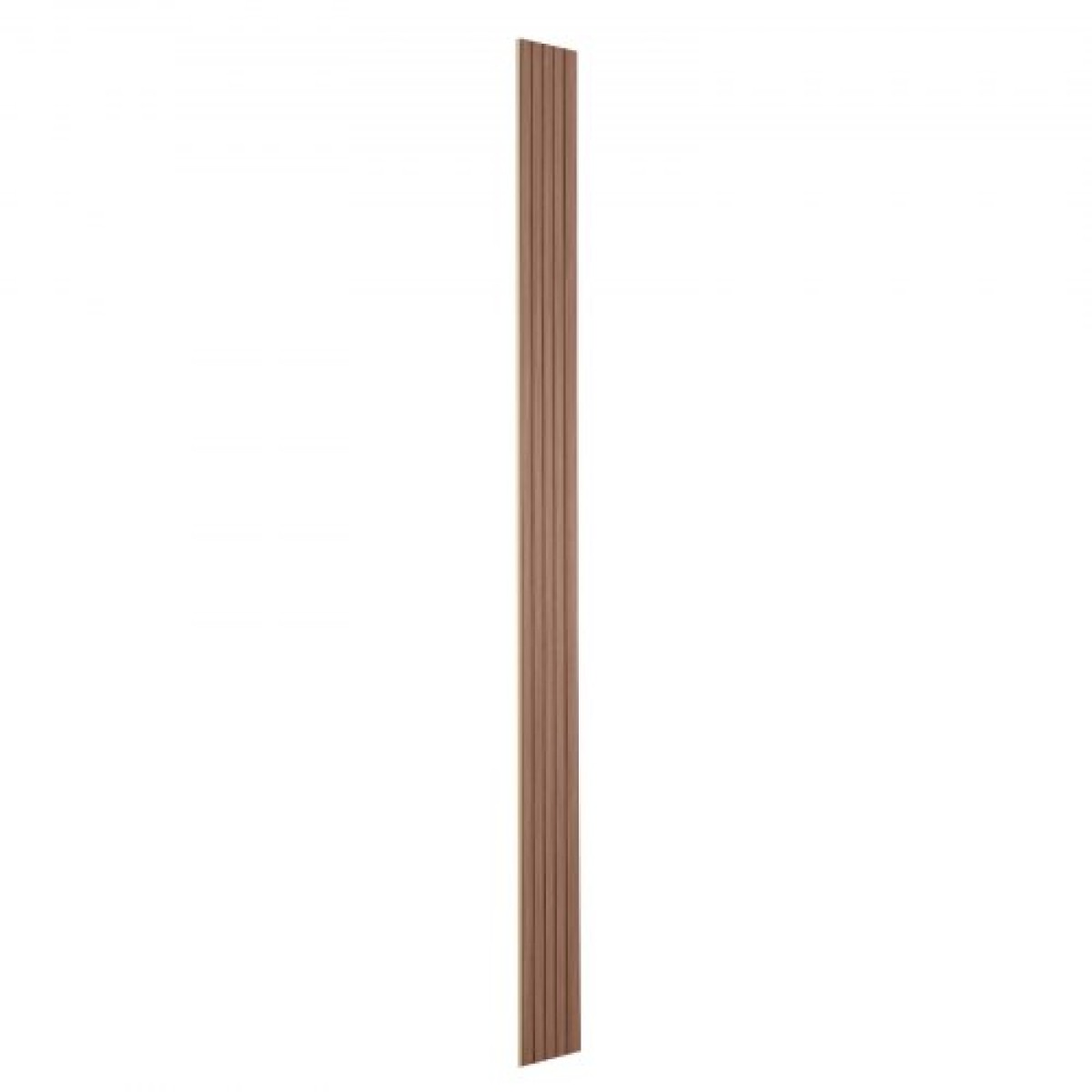 Ακουστικά πάνελ VEVOR Wood Slat, 8 ΤΕΜ 96 x 6 ιντσών, Ξύλινα πάνελ τοίχου WPC Accent για μοντέρνο εσωτερικό τοίχο, πάνελ τοίχου από ψεύτικο ξύλο για κομψή διακόσμηση και μείωση θορύβου, γκρι δρυς