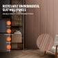 Ακουστικά πάνελ VEVOR Wood Slat, 8 ΤΕΜ 96 x 6 ιντσών, Ξύλινα πάνελ τοίχου WPC Accent για μοντέρνο εσωτερικό τοίχο, πάνελ τοίχου από ψεύτικο ξύλο για κομψή διακόσμηση και μείωση θορύβου, γκρι δρυς