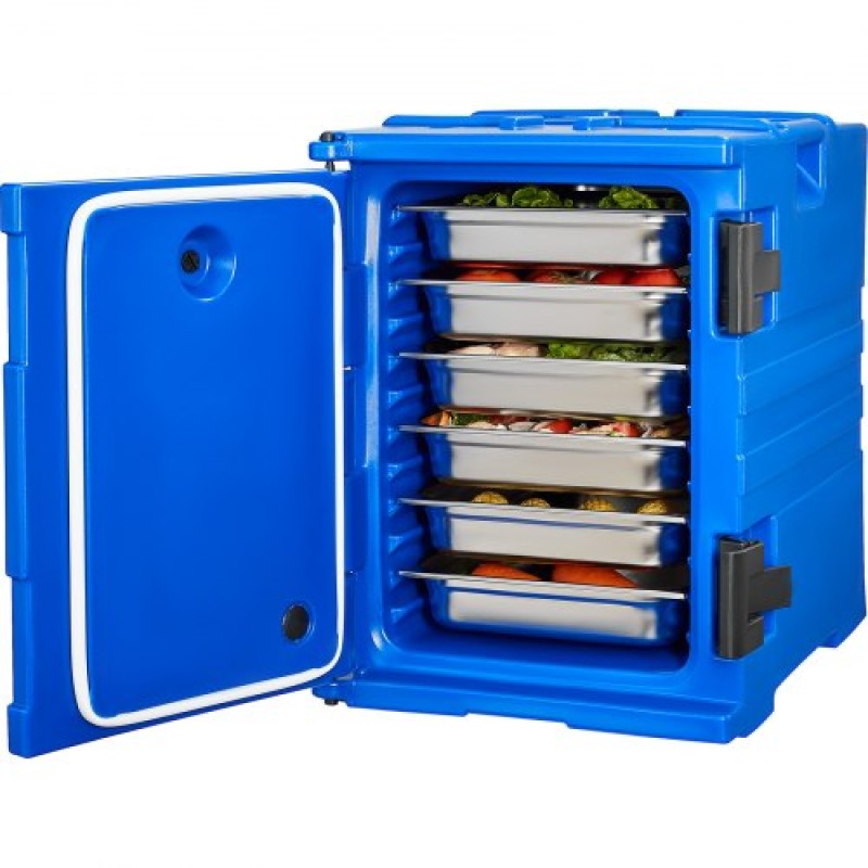Βάση μεταφοράς φαγητού με μόνωση VEVOR, Hot Box 95 Qt για τροφοδοσία, Θήκη μεταφοράς τροφίμων με διπλές πόρπες, θερμαντήρας φαγητού μπροστά με λαβές, στοιβαζόμενος τελικός φορτωτής για εστιατόριο, καντίνα