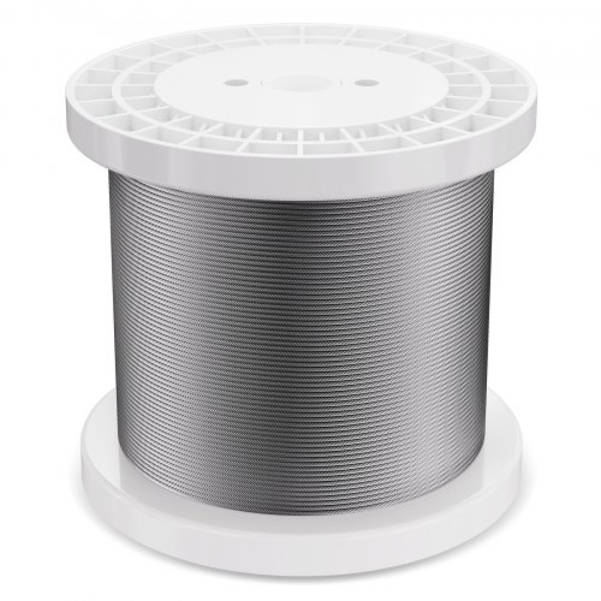 Σετ συρματόσχοινων VEVOR, 1/8" 1000 πόδια 316 καλώδιο από ανοξείδωτο χάλυβα με κόφτη και γάντια, 1600 λίβρες αντοχή σε θραύση, 7x7 σκέλη Κατασκευή θαλάσσιων αεροσκαφών Κατηγορία για φράχτη κουπαστής καταστρώματος σκάλας σε εξωτερικούς χώρους