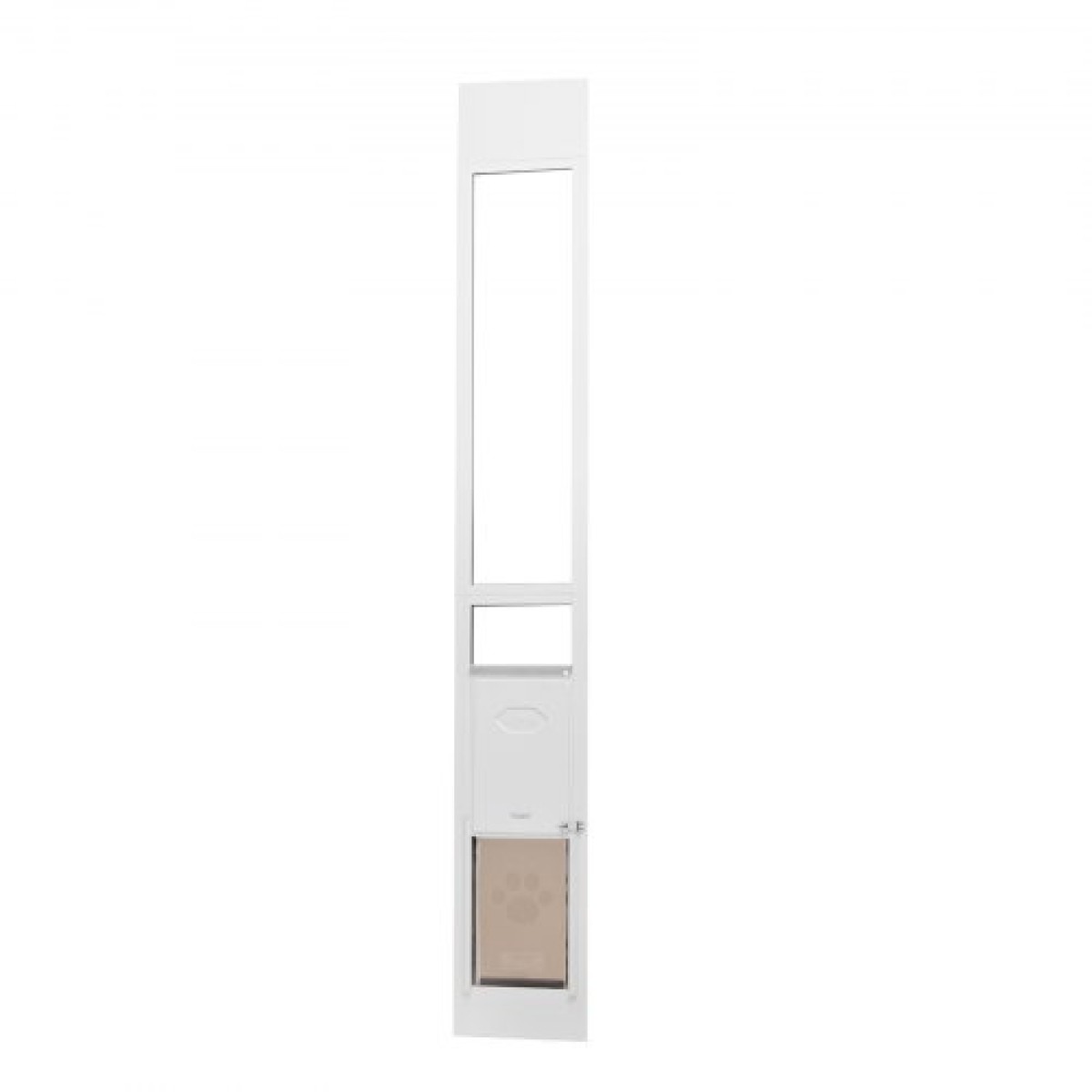 VEVOR Dog Door για Συρόμενη Γυάλινη Πόρτα, 75 7/8"-80 11/16" Ρυθμιζόμενη Πόρτα Doggy για Συρόμενες Πόρτες, Πόρτα από Αλουμίνιο Tempered Glass Pet Door με πτερύγιο και κλειδαριά δομής μεντεσέδων για σκύλους μικρού μεγέθους
