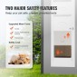 VEVOR Dog Door για Συρόμενη Γυάλινη Πόρτα, 75 7/8"-80 11/16" Ρυθμιζόμενη Πόρτα Doggy για Συρόμενες Πόρτες, Πόρτα από Αλουμίνιο Tempered Glass Pet Door με πτερύγιο και κλειδαριά δομής μεντεσέδων για σκύλους μικρού μεγέθους