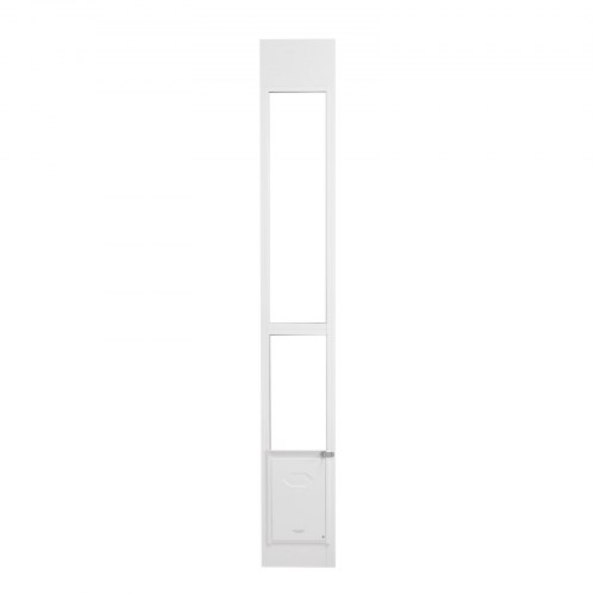VEVOR Dog Door για Συρόμενη Γυάλινη Πόρτα, 75 7/8"-80 11/16" Ρυθμιζόμενη Πόρτα Doggy για Συρόμενες Πόρτες, Πόρτα από Αλουμίνιο Tempered Glass Pet Door με πτερύγιο και κλειδαριά δομής μεντεσέδων για σκύλους μικρού μεγέθους