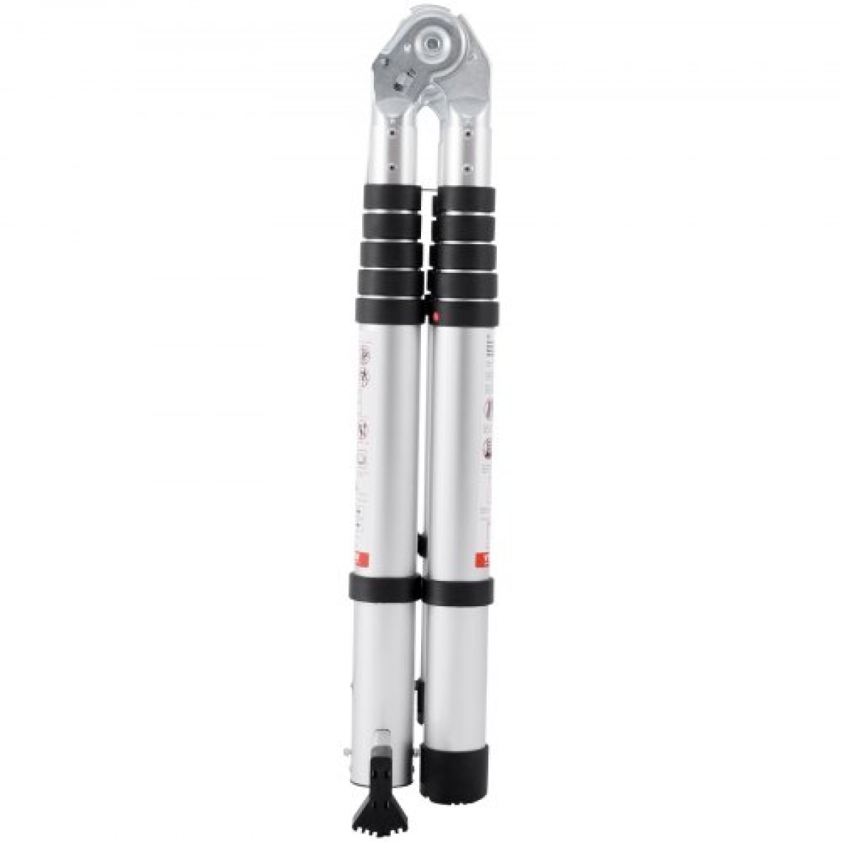 VEVOR Telescoping Ladder, 12,5FT A-Shape Extension Ladder Αλουμινίου Ελαφρύ, πτυσσόμενη σκάλα με ανάκληση πολλαπλών κουμπιών, χωρητικότητα 375 LBS με ράβδο σταθεροποίησης, σκάλες πολλαπλών χρήσεων για RV, Camper