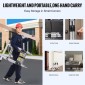 VEVOR Telescoping Ladder, 12,5FT A-Shape Extension Ladder Αλουμινίου Ελαφρύ, πτυσσόμενη σκάλα με ανάκληση πολλαπλών κουμπιών, χωρητικότητα 375 LBS με ράβδο σταθεροποίησης, σκάλες πολλαπλών χρήσεων για RV, Camper