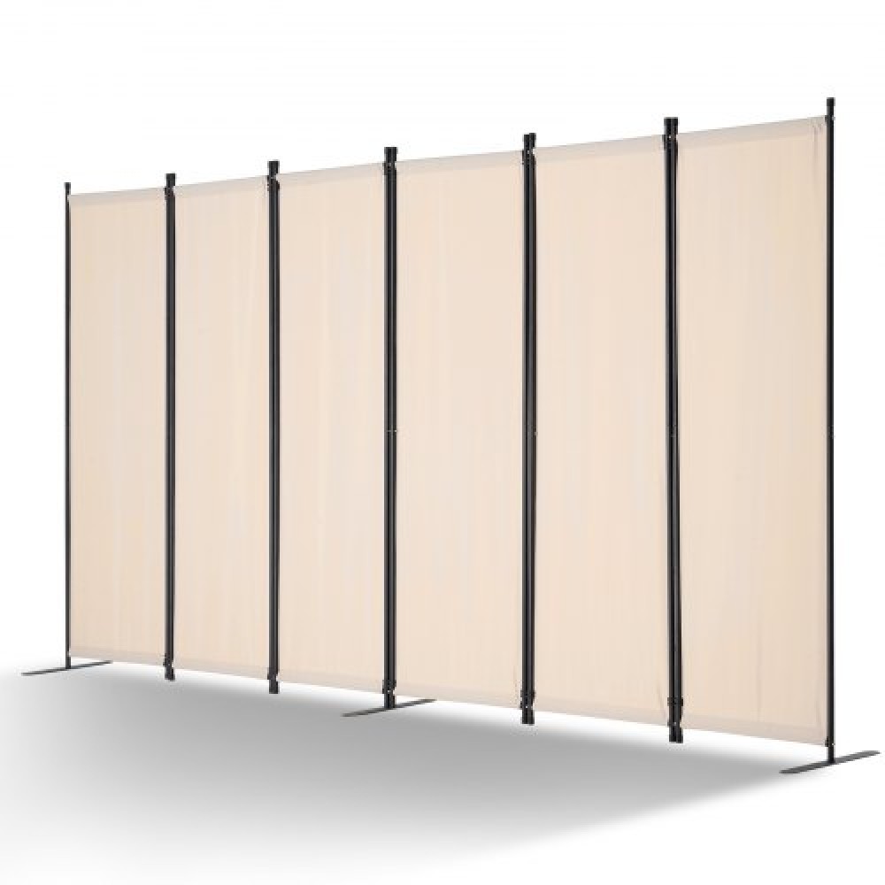 VEVOR Divider Room, 6 Panels Room Divider, Πτυσσόμενη οθόνη Privacy και φορητό διαχωριστικό διαχωρισμού για διαχωρισμό δωματίων, χωρίσματα ανεξάρτητων δωματίων για γραφείο, υπνοδωμάτιο, μελέτη, μπεζ