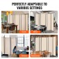 VEVOR Divider Room, 6 Panels Room Divider, Πτυσσόμενη οθόνη Privacy και φορητό διαχωριστικό διαχωρισμού για διαχωρισμό δωματίων, χωρίσματα ανεξάρτητων δωματίων για γραφείο, υπνοδωμάτιο, μελέτη, μπεζ