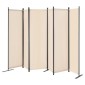 VEVOR Divider Room, 6 Panels Room Divider, Πτυσσόμενη οθόνη Privacy και φορητό διαχωριστικό διαχωρισμού για διαχωρισμό δωματίων, χωρίσματα ανεξάρτητων δωματίων για γραφείο, υπνοδωμάτιο, μελέτη, μπεζ