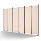 VEVOR Divider Room, 6 Panels Room Divider, Πτυσσόμενη οθόνη Privacy και φορητό διαχωριστικό διαχωρισμού για διαχωρισμό δωματίων, χωρίσματα ανεξάρτητων δωματίων για γραφείο, υπνοδωμάτιο, μελέτη, μπεζ