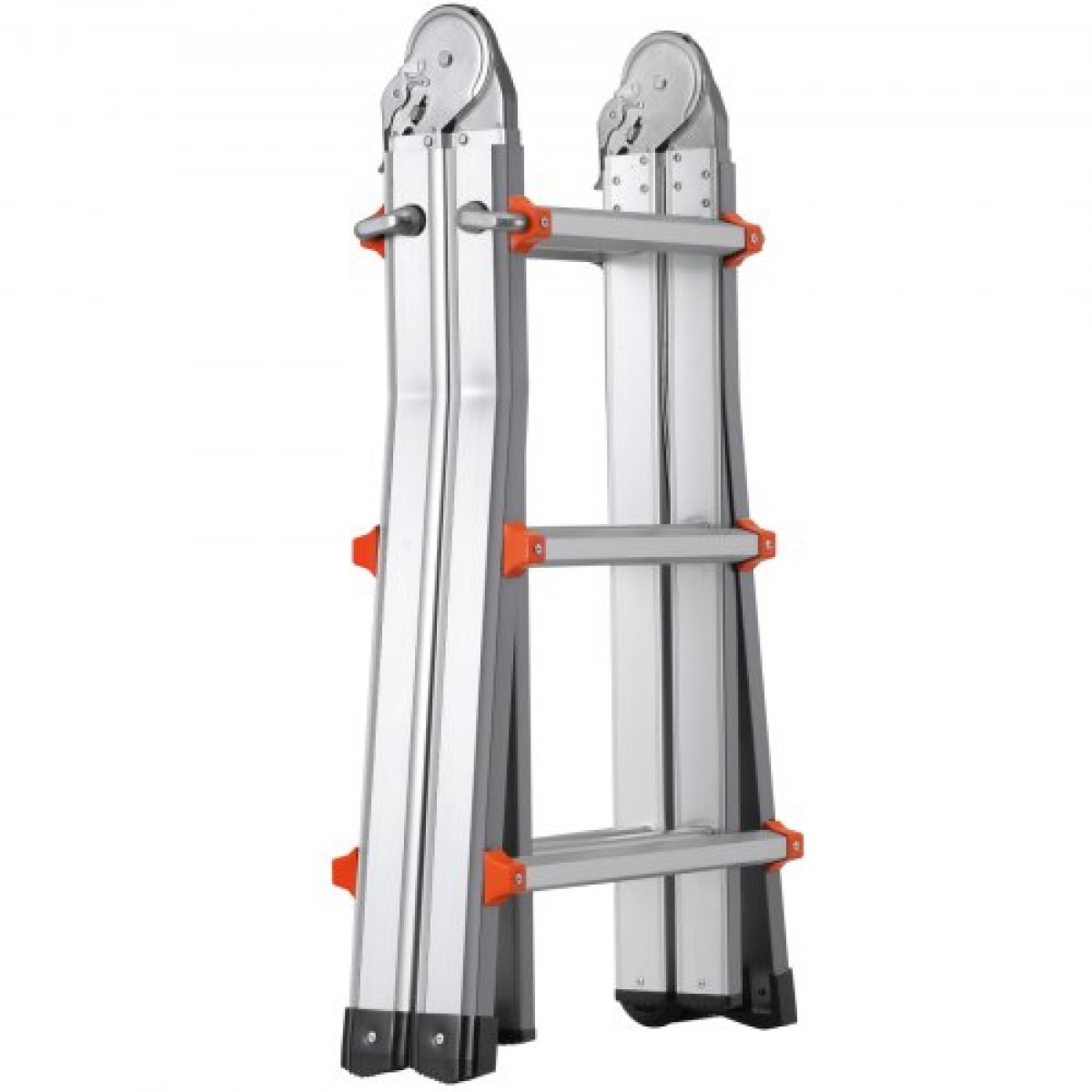 VEVOR Telescoping Ladder A Frame, 11 FT Compact Extension Ladder από αλουμίνιο, πολλαπλών λειτουργιών φορητή πτυσσόμενη σκάλα RV, τηλεσκοπική σκάλα για σκάλες εργασίας για το σπίτι Εσωτερική οροφή εξωτερικού χώρου, φορτίο 330 lb