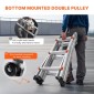 VEVOR Telescoping Ladder A Frame, 11 FT Compact Extension Ladder από αλουμίνιο, πολλαπλών λειτουργιών φορητή πτυσσόμενη σκάλα RV, τηλεσκοπική σκάλα για σκάλες εργασίας για το σπίτι Εσωτερική οροφή εξωτερικού χώρου, φορτίο 330 lb