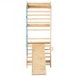 VEVOR Swedish Ladder Wall Gym, 5 σε 1 Ξύλινα παιχνίδια αναρρίχησης εσωτερικής παιδικής χαράς, χωρητικότητα 220 lbs Σουηδική επιτοίχια σκάλα με μπάρα έλξης, γυμναστικούς κρίκους, σκάλα τοίχου, σκάλα με σχοινί και σανίδα ολίσθησης