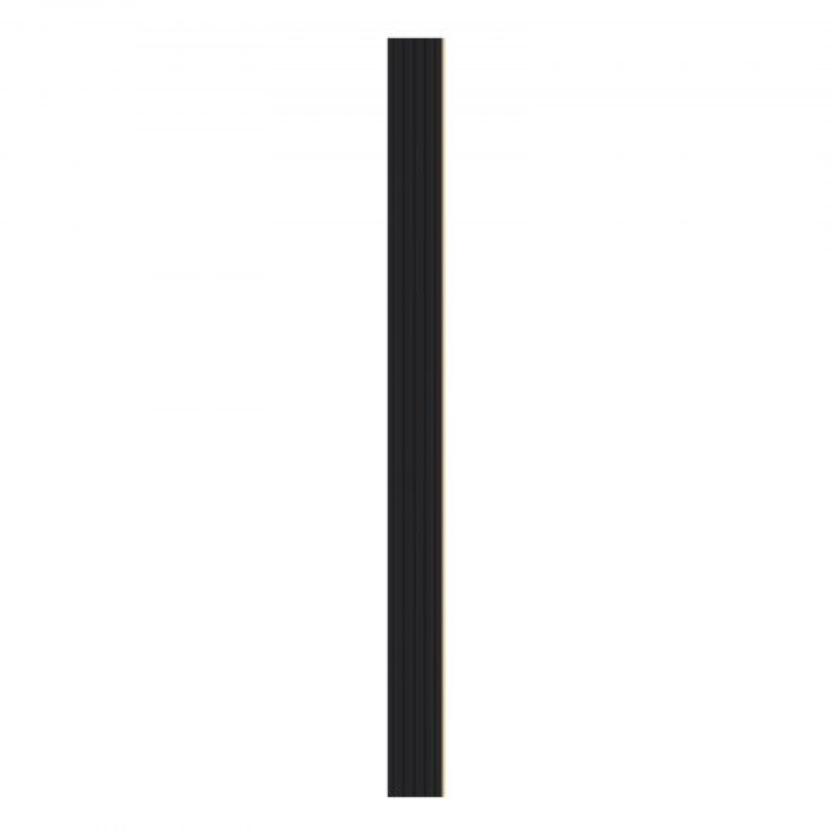 Ακουστικά πάνελ VEVOR Wood Slat, 8 ΤΕΜ 96 x 6 ιντσών, Ξύλινα πάνελ τοίχου WPC Accent για μοντέρνο εσωτερικό τοίχο, πάνελ τοίχου από ψεύτικο ξύλο για κομψή διακόσμηση και μείωση θορύβου, ματ μαύρο