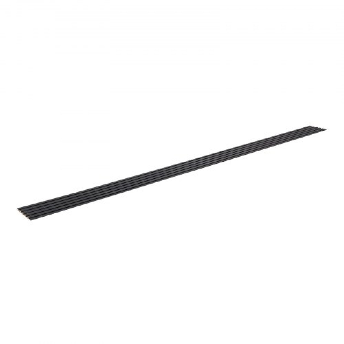 Ακουστικά πάνελ VEVOR Wood Slat, 8 ΤΕΜ 96 x 6 ιντσών, Ξύλινα πάνελ τοίχου WPC Accent για μοντέρνο εσωτερικό τοίχο, πάνελ τοίχου από ψεύτικο ξύλο για κομψή διακόσμηση και μείωση θορύβου, ματ μαύρο