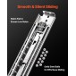 VEVOR 1 Pair Full Extension Slides συρταριών 18 20 22 28 30 32 36 38 40 44 48 52 56 60 in, 500 lbs Χωρητικότητα φορτίου Κλείδωμα συρταριών συρταριών, ρουλεμάν με πλευρική βάση κλειδαριάς Drail