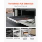 VEVOR 1 Pair Full Extension Slides συρταριών 18 20 22 28 30 32 36 38 40 44 48 52 56 60 in, 500 lbs Χωρητικότητα φορτίου Κλείδωμα συρταριών συρταριών, ρουλεμάν με πλευρική βάση κλειδαριάς Drail