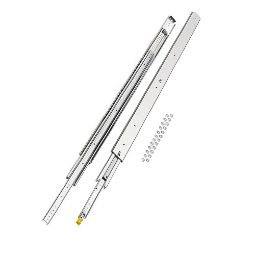 VEVOR 1 Pair Full Extension Slides συρταριών 16 18 20 24 30 35 37.4 59 24 32 36 40 48 60 in, 500 lbs Load Capacity Locking Slides συρταριών, ρουλεμάν με Lock Side Raunt Drlideil