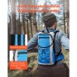 Σακίδιο πλάτης VEVOR Hydration, 15L Insulated Hydration Pack Σακίδιο πλάτης με 3L TPU Water Bladder, Σακίδιο νερού πεζοπορίας με αποθήκευση για άνδρες γυναίκες, Hydro Water Daypack για πεζοπορία, τρέξιμο ποδηλασίας Κάμπινγκ