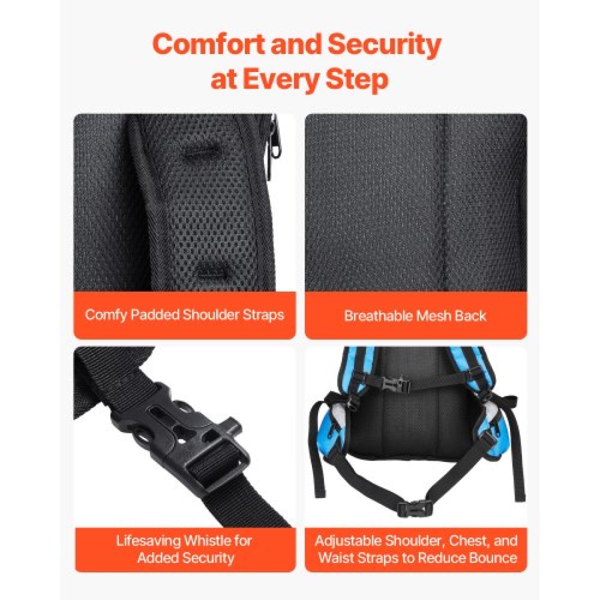 Σακίδιο πλάτης VEVOR Hydration, 15L Insulated Hydration Pack Σακίδιο πλάτης με 3L TPU Water Bladder, Σακίδιο νερού πεζοπορίας με αποθήκευση για άνδρες γυναίκες, Hydro Water Daypack για πεζοπορία, τρέξιμο ποδηλασίας Κάμπινγκ