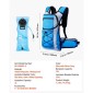 Σακίδιο πλάτης VEVOR Hydration, 15L Insulated Hydration Pack Σακίδιο πλάτης με 3L TPU Water Bladder, Σακίδιο νερού πεζοπορίας με αποθήκευση για άνδρες γυναίκες, Hydro Water Daypack για πεζοπορία, τρέξιμο ποδηλασίας Κάμπινγκ