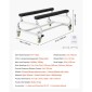 VEVOR Watercraft PWC Dolly, χωρητικότητα φόρτωσης 1300 lbs, Stand τζετ σκι PWC καρότσι για κινούμενα σκάφη, ρυθμιζόμενες κουκέτες με 4 τροχίσκους & 2 φρένα, βαρέως τύπου τζετ σκι για καγιάκ, τζετ σκι, ταχύπλοα