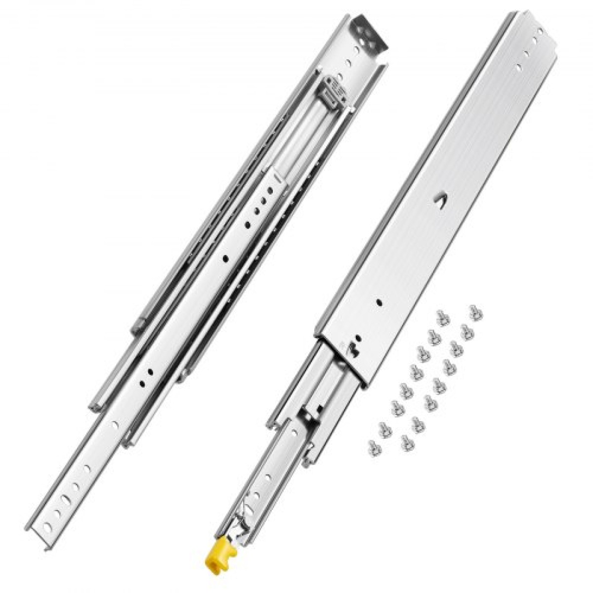 VEVOR 1 Pair Full Extension Slides συρταριών 16 18 20 24 30 35 37.4 59 24 32 36 40 48 60 in, 500 lbs Load Capacity Locking Slides συρταριών, ρουλεμάν με Lock Side Raunt Drlideil